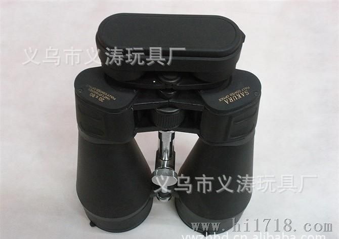 长镜筒樱花20*80双筒望远镜 清晰望远镜大物镜有固定支架