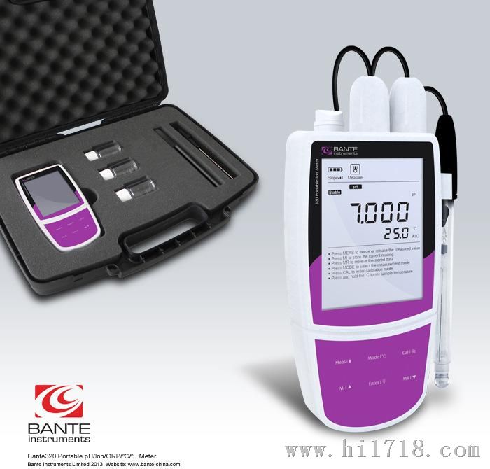 般特Bante320-UK携带型多参数离子计