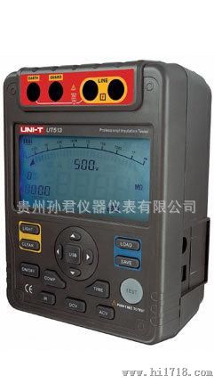 供应优利德5000V数字绝缘电阻测量仪UT513数显摇表数字兆欧表