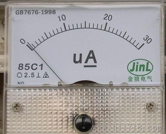 南京金狼 指针式 85C1- 30微安表 高灵敏度电流表