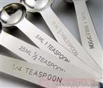 新款 不锈钢方柄5件套量匙 烘焙工具 量勺套装 调味匙 毫升勺