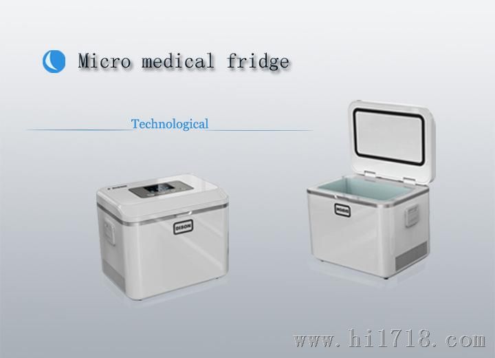 厂家直供迪生2-8℃迷你便携式的电子冷藏箱疫苗冷藏箱/强制冷
