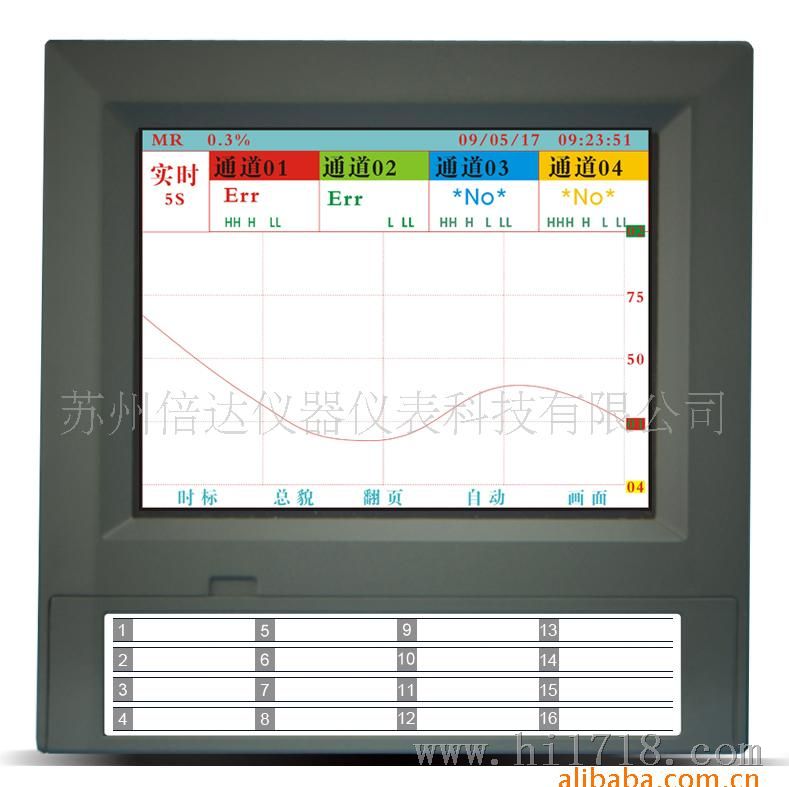 倍达仪表 品质——XSR10R系列无纸记录仪 各种显示仪表