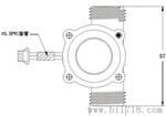 G1/2"螺纹接口 流量传感器 霍尔流量计 脉冲信号输出MR168