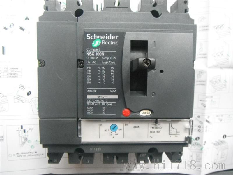 施耐德NSX系列塑壳断路器，施耐德NSX400断路器价格