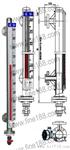 不锈钢内衬PP耐腐型磁性翻柱液位计