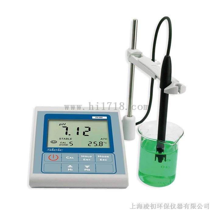 上海SLEIC PH990台式酸碱度测试仪|台式PH计PH990|实验室PH分析仪