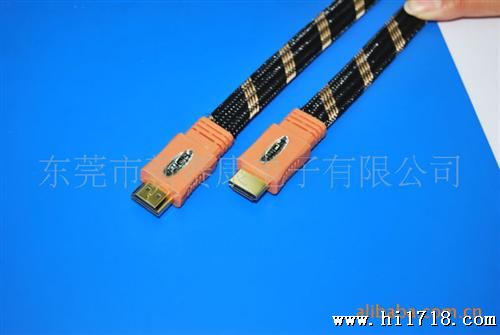 淘宝 HDMI线1.5米 无磁环HDMI CABLE，HDMI尼龙带MINI连接线
