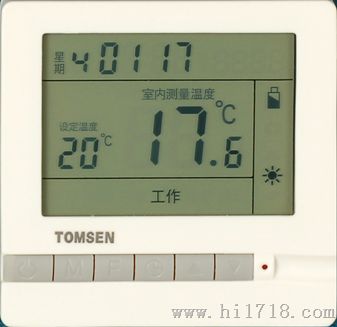 汤姆森TM802大屏液晶显示编程型温控器