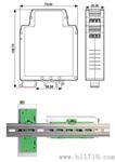 485转0-5V信号电压/232转0-75mV电压/12位AD隔离器