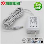 MERRYKING品牌 12V1A立式白色美规电源适配器 12V1A电源适配器生产厂家