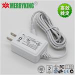 MERRYKING品牌 12V1A立式白色美规电源适配器 12V1A电源适配器生产厂家