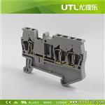 JUT3-2.5/1-2  三导线贯通型 导轨式 接线端子 ST2.5-TWIN