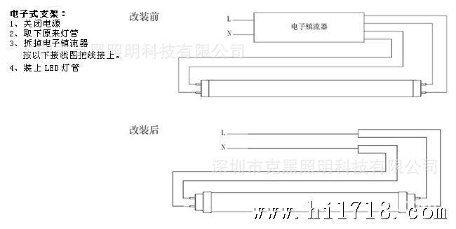 灯管安装方法（电子）