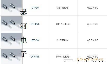 圆柱晶振32.768K