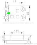 厂家供应价格优惠贴片0603高亮发光LED灯珠1608SMD发光二管七彩RGB双色