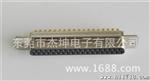 DB37pin 母头孔式 双排两排车针件3u焊线式 白胶插头插座连接器