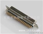 DB37pin 母头孔式 双排两排车针件3u焊线式 白胶插头插座连接器