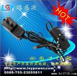 广东厂家热卖12V500mA  6W美规带开关的电源适配器