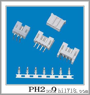 PH2.0mm-2P卧贴片插座，180度，直针座，条形连接器，接插件