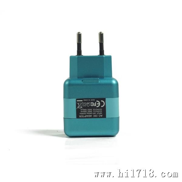 双USB欧规旅充 旅行充 火牛 手机充电器5V2A