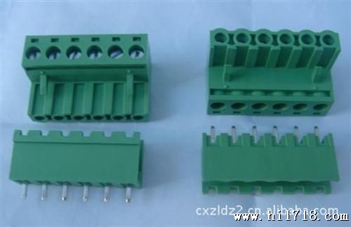 绿色2-24位插拔式端子15EDCK间距3.5/3.81MM