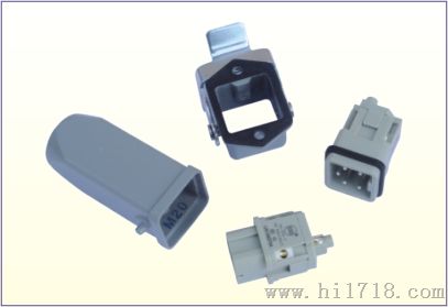 塑胶模具热流道工业重载连接器接线5、10、16、24、25、32、48芯矩形工业插座