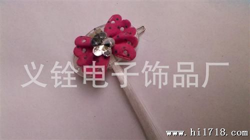 批发供应新款LED发光蝴蝶辫子   光纤丝辫子 发光发夹  淘宝