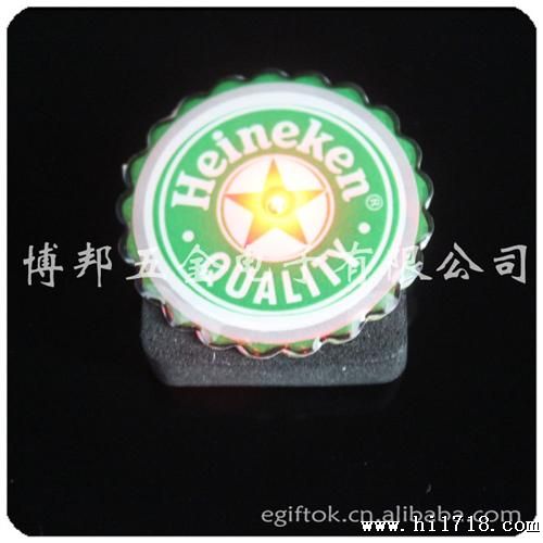 led发光胸针 发光徽章 led胸章 广告礼品 赠品 可定做