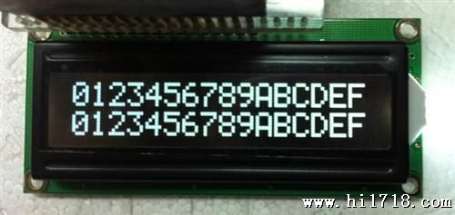 供应1602A VA黑膜LCD液晶屏   字点阵模块  VA型黑膜模组
