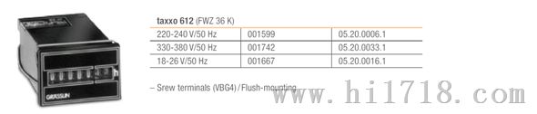 佳时宁机械累时器TAXXO 403 (UWZ 35 V),TAXXO 100 (UWZ 48 A),