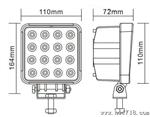 批发工作灯亮大功率27w越野车LED工作灯车顶灯工程灯射灯