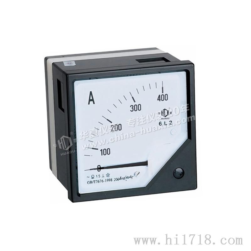 上海华夏电度表厂6L2电流表电压表 指针式电流测量仪表电箱表