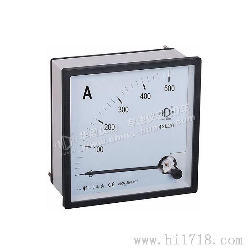 上海华夏42L20开关柜成套仪表机械式指针表电压电流表板表测量仪