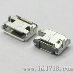 MICRO 7.15脚距7.2¤★B型 母座 有柱带焊盘 短针短脚 直边 无导位