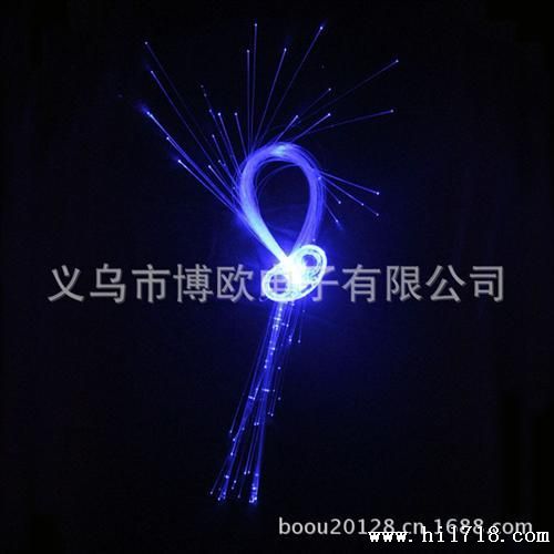 LED发光发夹  闪光光纤辫子 发光辫子 发饰礼品