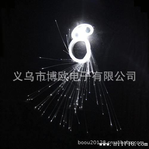 LED发光发夹  闪光光纤辫子 发光辫子 发饰礼品