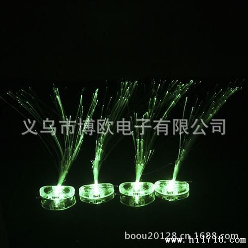 LED发光发夹  闪光光纤辫子 发光辫子 发饰礼品