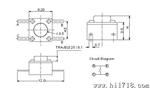 供应6*6平脚轻触开关TS-033A直脚轻触按键开关6x6(提供样品）