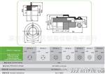 航空插头电缆连接器插座GX30-30M-DF30带圆形法兰盘正装反装