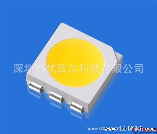LED灯珠 SMD5050 正白、暖白、冷白光贴片灯珠