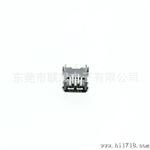 连接器 迷你U母座 Mini U 5P B 母座 90° DIP
