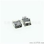 连接器 迷你U母座 Mini U 5P B 母座 90° DIP