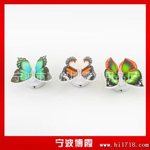 蝴蝶七彩小夜灯 LED小夜灯七彩灯 地摊货源 新奇特 发光玩具批发