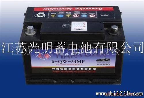 供应汽车免维护启动型蓄电池12V54AH