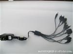 U手机充电器单灯U直充头加十合充电线可伸缩1套起批工厂直批
