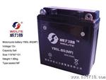 12N5-3B摩托车电瓶 12V5AH免维护蓄电池 /弯梁车电瓶
