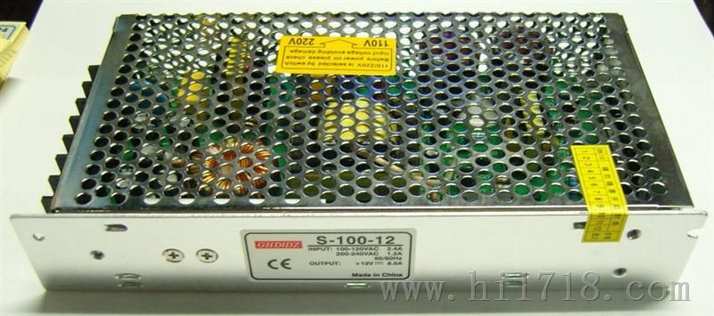 HS-100-12 12V8.5A  24V4.5A LED电源100W 安开关电源