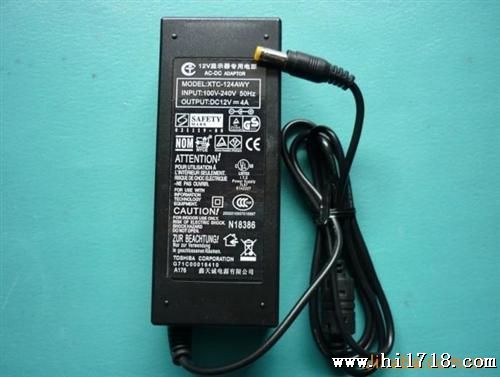 供应12V4A足功率，显示器电源，电源适配器，电子变压， 批发