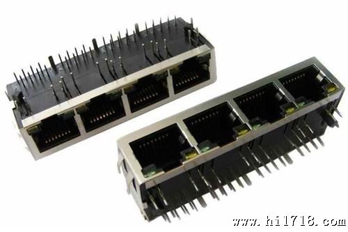 带滤波器带灯 HRJ-YL011M2015SNL 网络接口 1X4